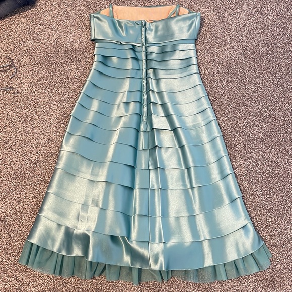 BCBGMAXAZRIA Strapless Turqouise Dress - Picture 7 of 8